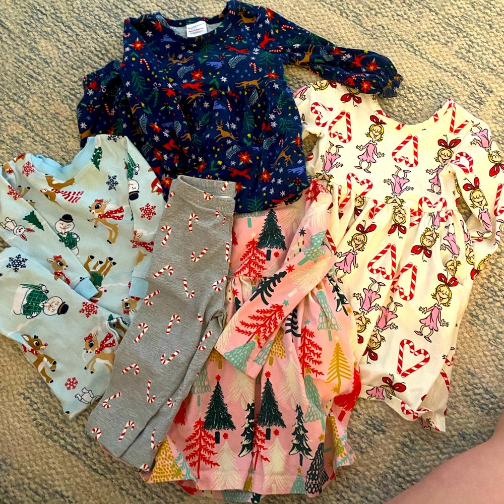 ❤️ Baby Girl Christmas Bundle 🎄Hanna Andersson* Carters*